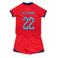 England Jude Bellingham #22 Fußballbekleidung Auswärtstrikot Kinder WM 2022 Kurzarm (+ kurze hosen)